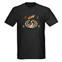 Sound and Music Activated Spectrum VU Meter EL Visualizer LED T-shirt (4 AAA)