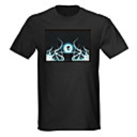 Sound and Music Activated Spectrum VU Meter EL Visualizer LED T-shirt (4 AAA)