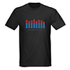 Sound and Music Activated Spectrum VU Meter EL Visualizer LED T-shirt (4 AAA)