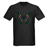 Sound and Music Activated Spectrum VU Meter EL Visualizer LED T-shirt (4 AAA)