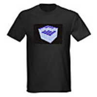 Sound and Music Activated Spectrum VU Meter EL Visualizer LED T-shirt (4 AAA)