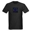 Sound and Music Activated Spectrum VU Meter EL Visualizer LED T-shirt (4 AAA)