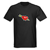 Sound and Music Activated Spectrum VU Meter EL Visualizer LED T-shirt (4 AAA)