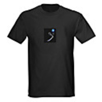 Sound and Music Activated Spectrum VU Meter EL Visualizer LED T-shirt (4 AAA)