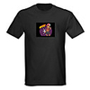 Sound and Music Activated Spectrum VU Meter EL Visualizer LED T-shirt (4 AAA)
