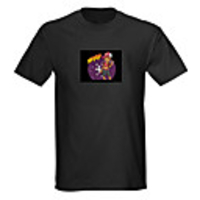Sound and Music Activated Spectrum VU Meter EL Visualizer LED T-shirt (4 AAA)