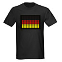 Sound and Music Activated Spectrum VU Meter EL Visualizer LED T-shirt (4 AAA)