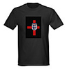 Sound and Music Activated Spectrum VU Meter EL Visualizer LED T-shirt (4 AAA)
