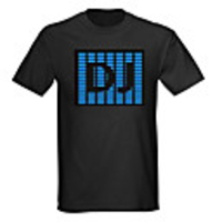 Sound and Music Activated Spectrum VU Meter EL Visualizer LED T-shirt (4 AAA)