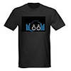 Sound and Music Activated Spectrum VU Meter EL Visualizer LED T-shirt (4 AAA)