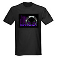 Sound and Music Activated Spectrum VU Meter EL Visualizer LED T-shirt (4 AAA)