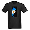 Sound and Music Activated Spectrum VU Meter EL Visualizer LED T-shirt (4 AAA)