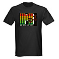 Sound and Music Activated Spectrum VU Meter EL Visualizer LED T-shirt (4 AAA)