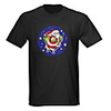 Sound and Music Activated Spectrum VU Meter EL Visualizer Santa Flying T-shirt (4 x AAA)