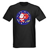 Sound and Music Activated Spectrum VU Meter EL Visualizer Santa T-shirt (4 x AAA)