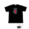Sound and Music Activated Spectrum VU Meter EL Visualizer T-shirt (4 AAA)