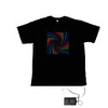 Sound and Music Activated Spectrum VU Meter EL Visualizer T-shirt (4 AAA)