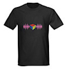 Sound and Music Activated Spectrum VU Meter EL Visualizer T-shirt (4 AAA)