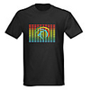 Sound and Music Activated Spectrum VU Meter EL Visualizer T-shirt (4 AAA)
