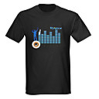 Sound and Music Activated Spectrum VU Meter EL Visualizer T-shirt (4 AAA)