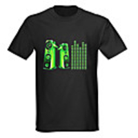 Sound and Music Activated Spectrum VU Meter EL Visualizer T-shirt (4 AAA)