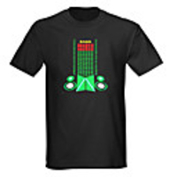 Sound and Music Activated Spectrum VU Meter EL Visualizer T-shirt (4 AAA)