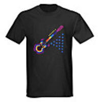 Sound and Music Activated Spectrum VU Meter EL Visualizer T-shirt (4 AAA)