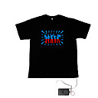 Sound and Music Activated Spectrum VU Meter EL Visualizer T-shirt (4 AAA)