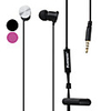 Sound Isolating In-Ear Earphones with 3-Button Control and Microphone (Assorted Colors)