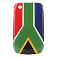 South Africa Flag Pattern Protective Case for Blackberry 8520 and 8530