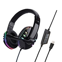 SOYTO SY733MV Gaming Headset USB Wired Ergonomic Design RGB Lights InLine Control for Apple Samsung Huawei Xiaomi MI PC Computer Gaming miniinthebox