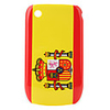 Spain Flag Pattern Protective Case for Blackberry 8520 and 8530