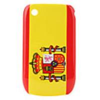 Spain Flag Pattern Protective Case for Blackberry 8520 and 8530