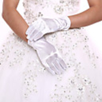 Spandex / Polyester Wrist Length Glove Classical / Bridal Gloves / Party / Evening Gloves With Solid