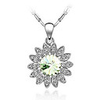 Sparkling Crystal and Platinum Plated Alloy Necklace (Sunflower)