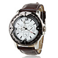 Special Design PU Quartz Wrist Watch For Men