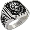 special lion gothic biker 925 sterling silver turkish handmade retro men