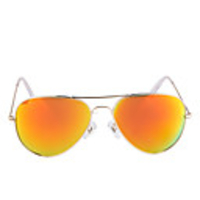 Spectralite Sunglasses Retroreflector with UV400 UV Protection (Golden Frame Golden Lens)