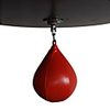 Speed Bag For Boxing Gym Workout Sanda Waterproof Wall Mount PU(Polyurethane) Black Red