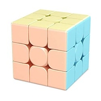 Speed Cube 3x3 stickerless Magic Cube MFJS MEILONG 3x3x3 Cubing Classroom Meilong 3x3 Macaron Speed Cube miniinthebox