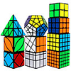Speed Cube Set 10 pcs Magic Cube IQ Cube 222 333 444 Speedcubing Bundle Stress Reliever Puzzle Cube Smooth Office Desk Toys Brain Teaser Windmill Pyramid Mirror Kid