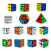 Speed Cube Set 14 pcs Magic Cube IQ Cube 333 Speedcubing Bundle 3D Puzzle Cube Stress Reliever Puzzle Cube Stickerless Smooth Office Desk Toys Pyramid Mirror Megaminx Kid