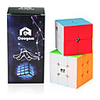 Speed Cube Set 2 pcs Magic Cube IQ Cube 222 333 Speedcubing Bundle Stress Reliever Puzzle Cube Stickerless Smooth Office Desk Toys Kid