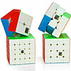 Speed Cube Set 4 pcs Magic Cube IQ Cube MoYu 222 333 444 Speedcubing Bundle 3D Puzzle Cube Stress Reliever Puzzle Cube Stickerless Smooth Office Desk Toys Kid