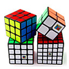 Speed Cube Set 4 pcs Magic Cube IQ Cube MoYu 222 333 444 Speedcubing Bundle Stress Reliever Puzzle Cube Smooth Office Desk Toys Brain Teaser Kid