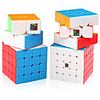 Speed Cube Set 4 pcs Magic Cube IQ Cube MoYu 222 333 444 Speedcubing Bundle Stress Reliever Puzzle Cube Stickerless Smooth Office Desk Toys Kid