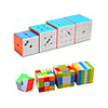 Speed Cube Set 4 pcs Magic Cube IQ Cube QIYI 333 444 555 Speedcubing Bundle 3D Puzzle Cube Stress Reliever Puzzle Cube Stickerless Smooth Office Desk Toys Kid
