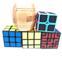 Speed Cube Set 5 pcs Magic Cube IQ Cube 222 333 Magic Cube Puzzle Cube Rotatable Office Desk Toys Teenager Adults