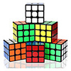 Speed Cube Set 6 pcs Magic Cube IQ Cube 333 Speedcubing Bundle 3D Puzzle Cube Stress Reliever Puzzle Cube Stickerless Smooth Office Desk Toys Kid