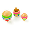 Spinning Top Stress and Anxiety Relief Office Desk Toys Wooden 3 pcs